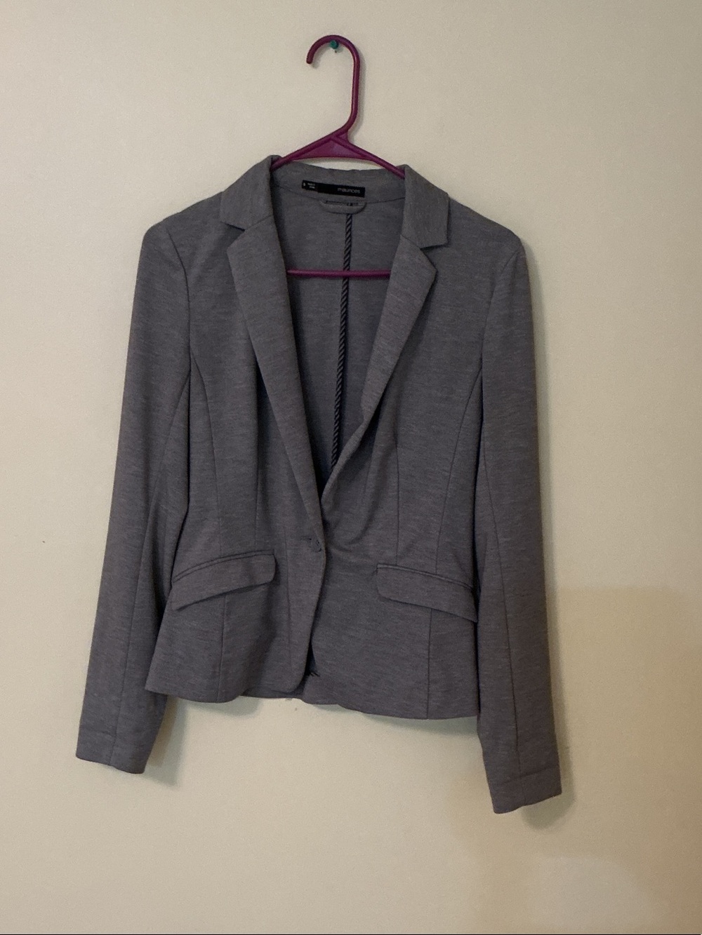 Maurices Gray Tailored Ponte Blazer